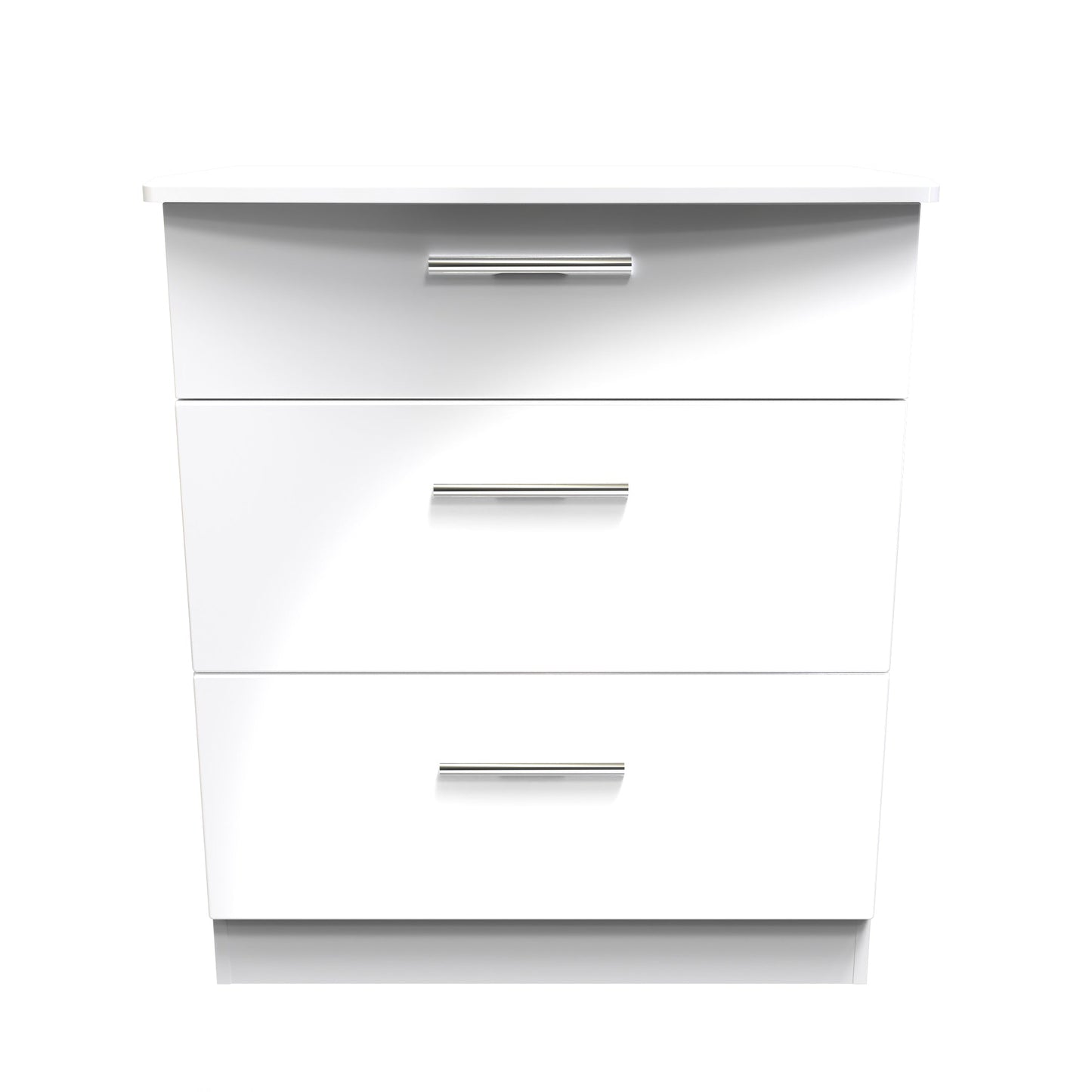 Knightsbridge Chest of Drawers White 3 Drawers 42cm