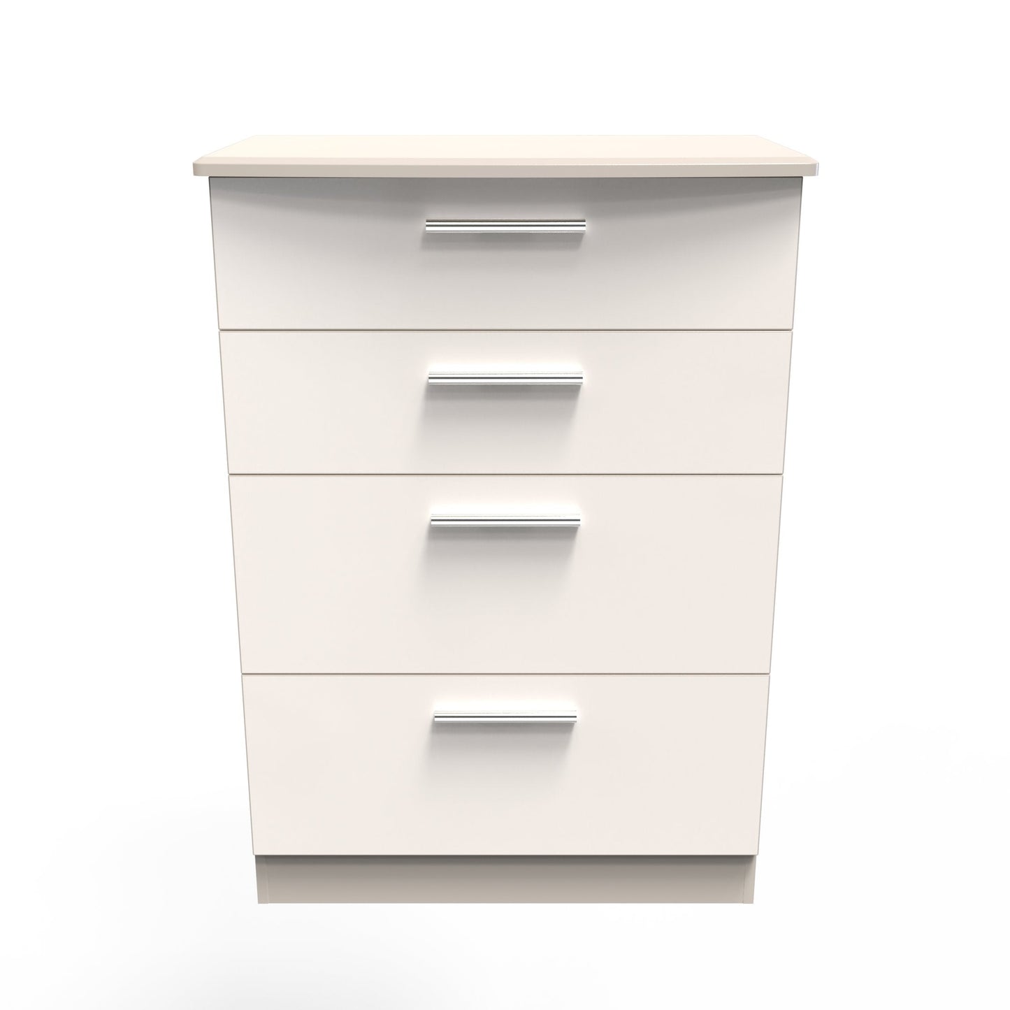 Knightsbridge Tall Chest of Drawers Off-White 4 Drawers 108cm