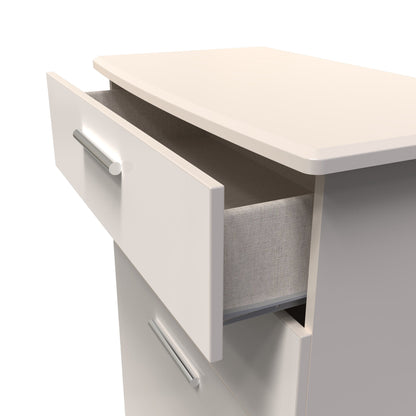 Knightsbridge Tall Chest of Drawers Off-White 4 Drawers 108cm