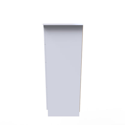 Knightsbridge Tall Chest of Drawers White 4 Drawers 108cm