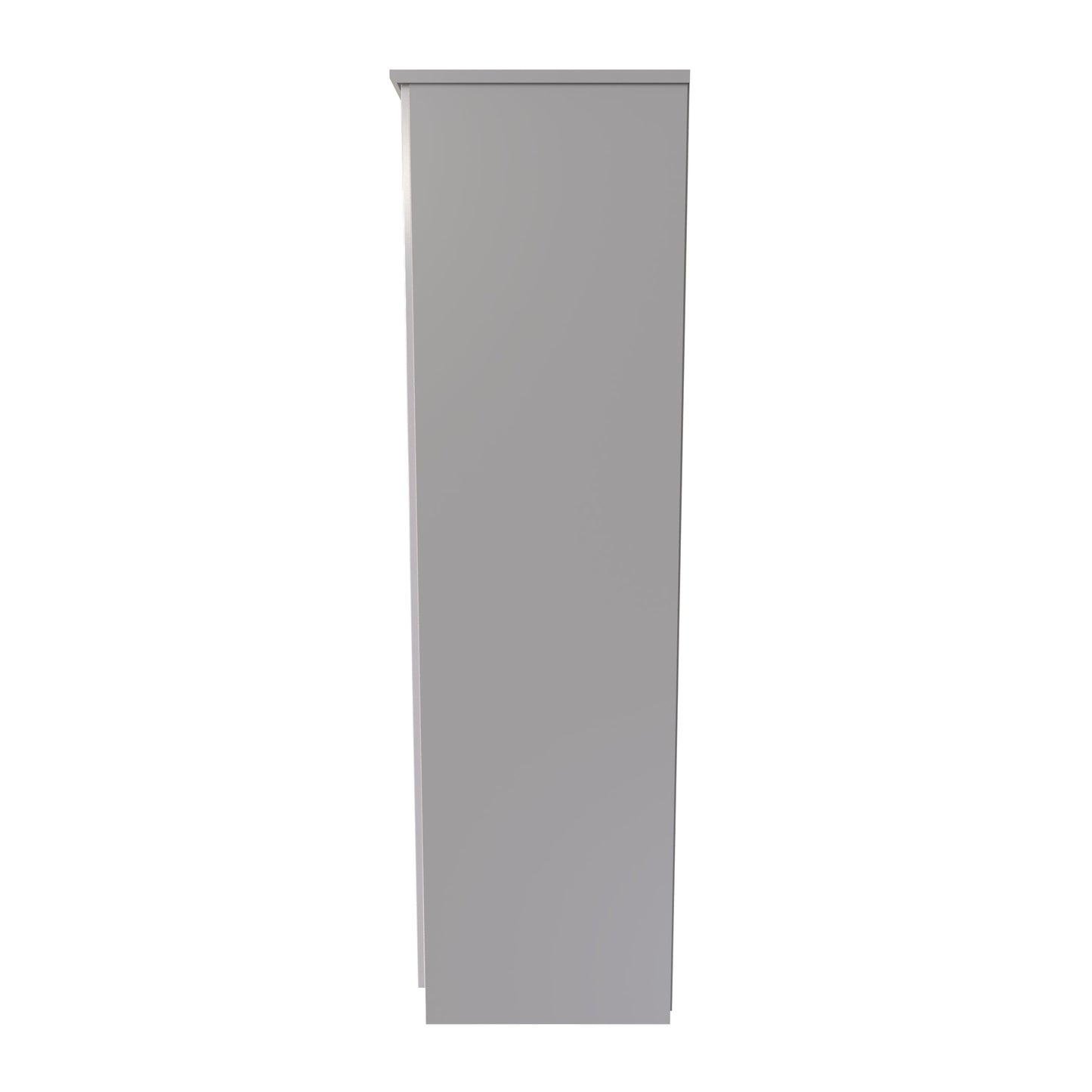 Knightsbridge Tall Wardrobe Off-White 2 Doors 1 Shelf 182cm