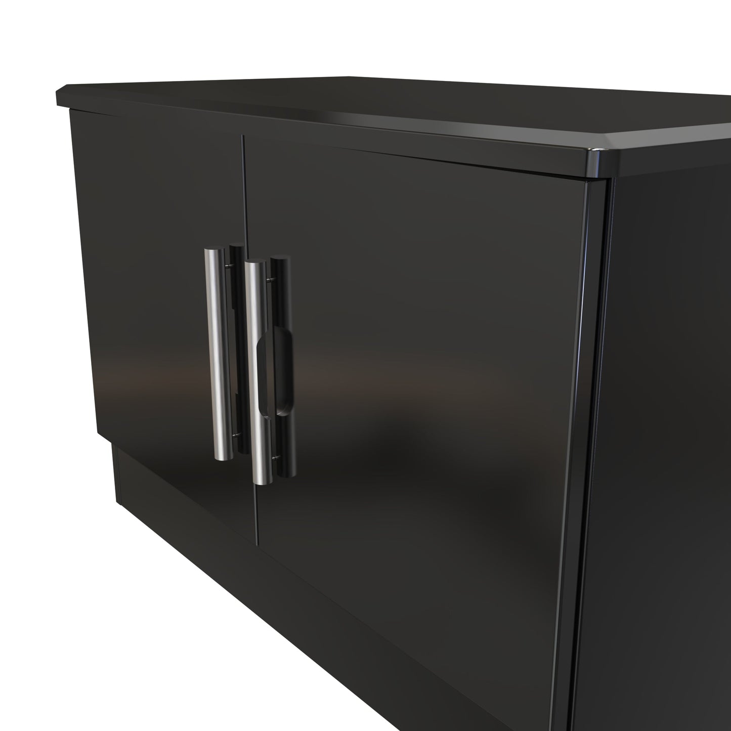 Knightsbridge TV Unit Black 2 Doors 77cm