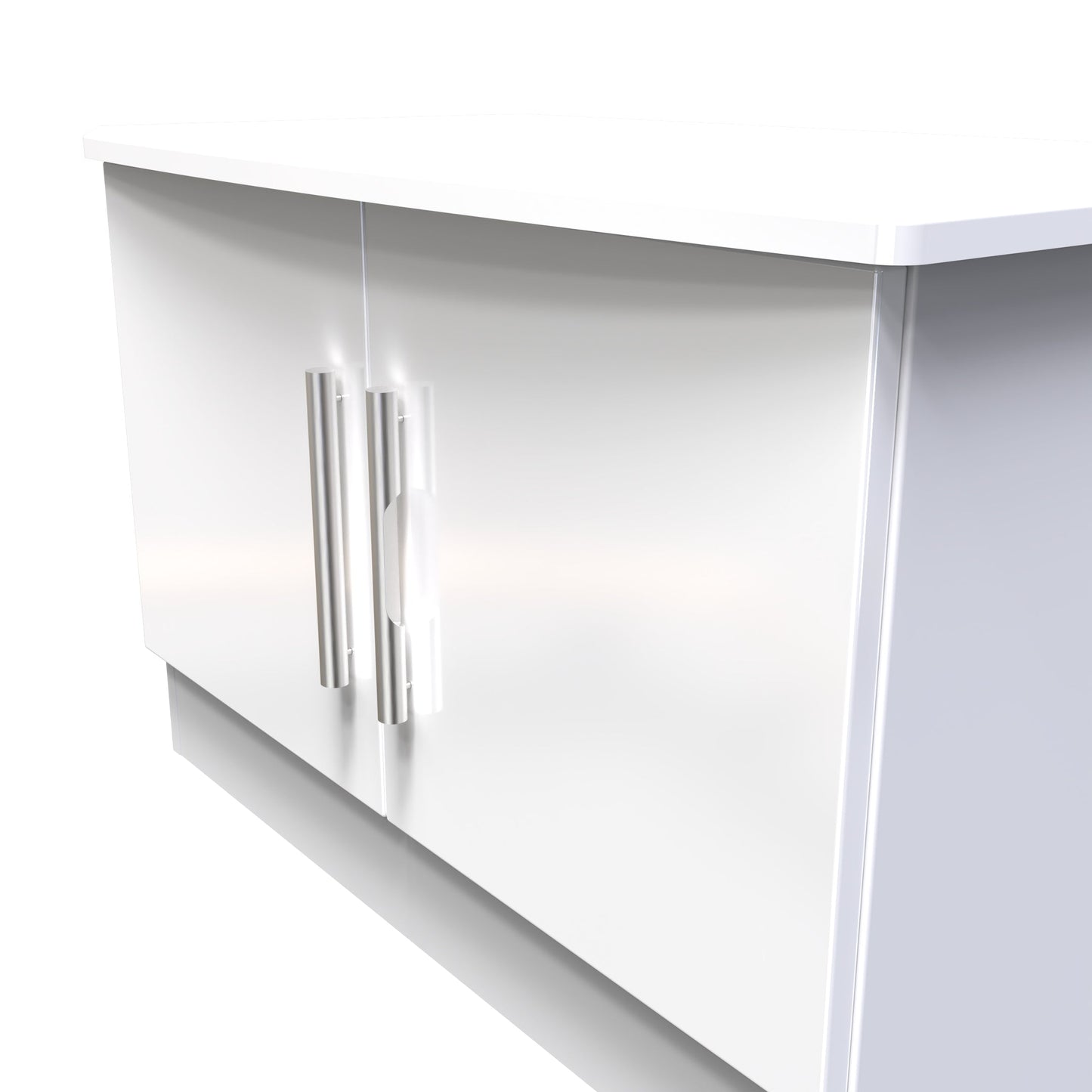 Knightsbridge TV Unit White 2 Doors 77cm