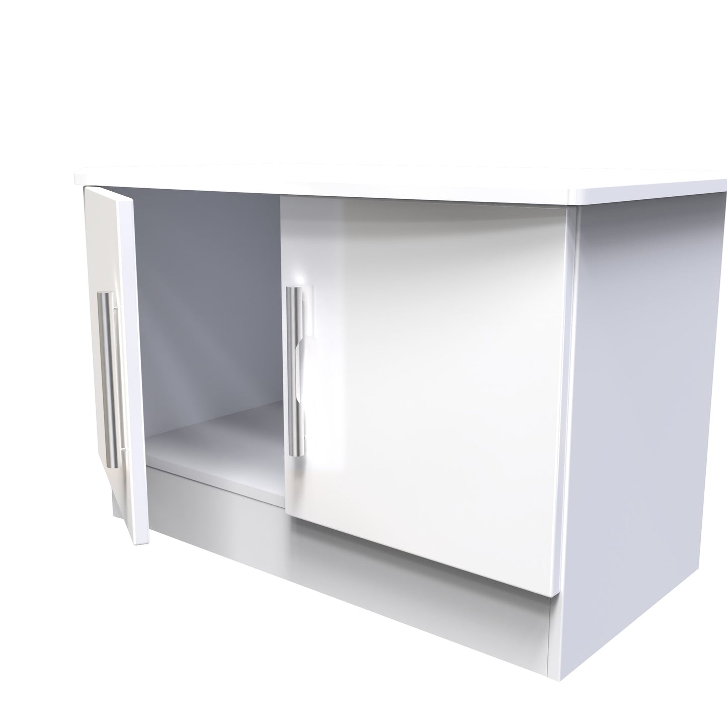 Knightsbridge TV Unit White 2 Doors 77cm