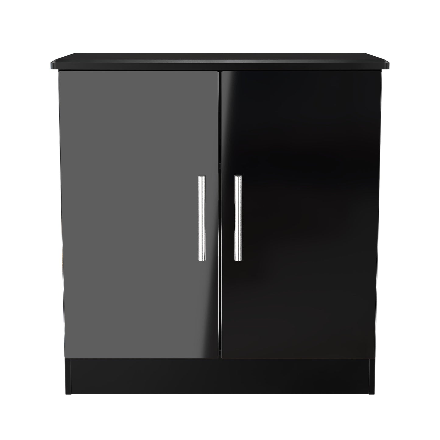 Knightsbridge Cabinet Black 2 Doors 79cm