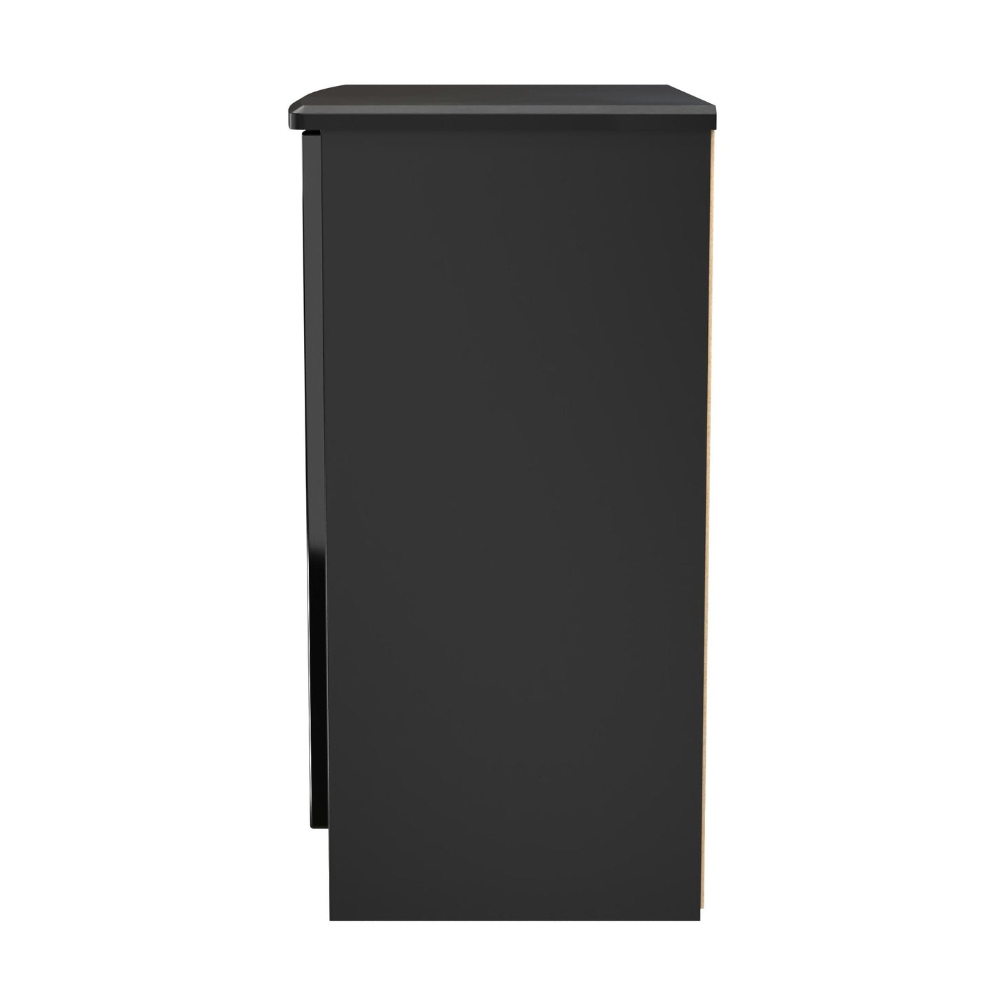 Knightsbridge Cabinet Black 2 Doors 79cm