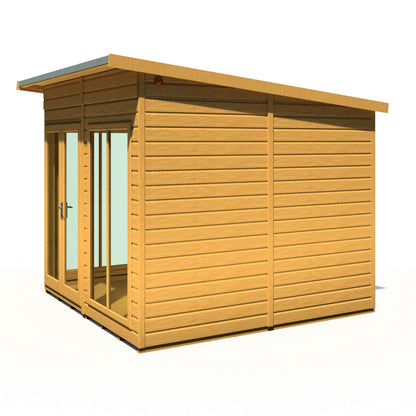 Shire Lela 7' 9" x 7' 9" Pent Summerhouse - Premium Dip Treated Shiplap