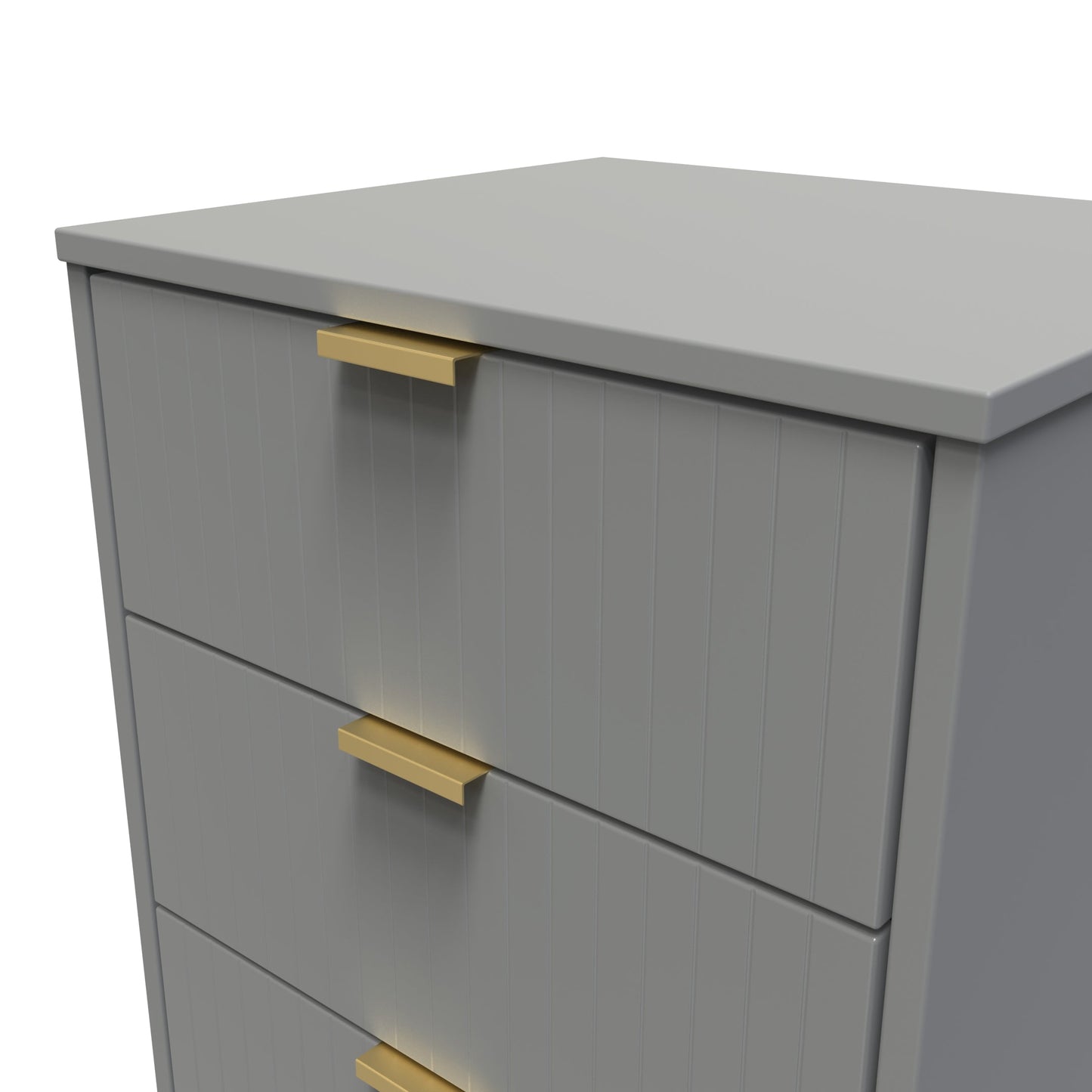 Linear Tall Tallboy Grey 5 Drawers 109cm
