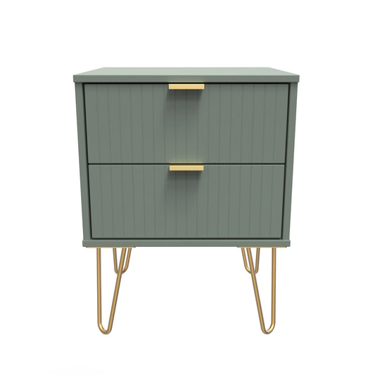 Linear Bedside Table Not Applicable 2 Drawers 60cm
