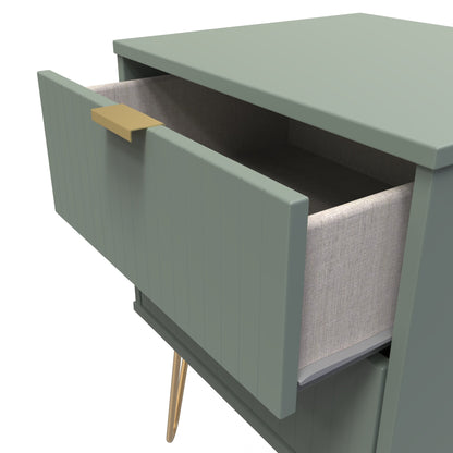 Linear Bedside Table Not Applicable 2 Drawers 60cm
