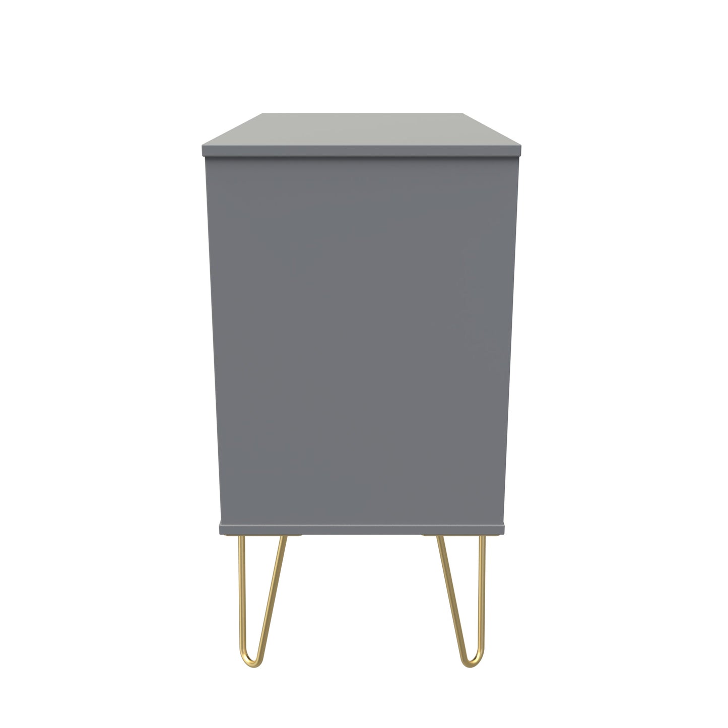 Linear Chest of Drawers Grey 3 Drawers 77cm