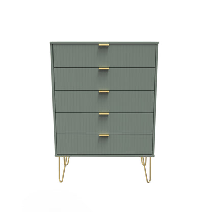 Linear Tall Chest of Drawers Not Applicable 5 Drawers 109cm