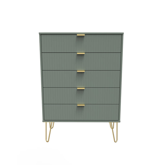 Linear Tall Chest of Drawers Not Applicable 5 Drawers 109cm