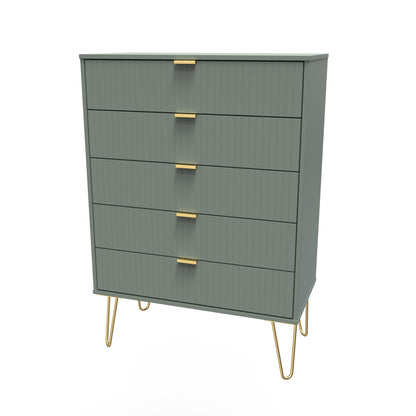 Linear Tall Chest of Drawers Not Applicable 5 Drawers 109cm
