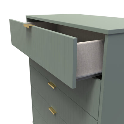 Linear Tall Chest of Drawers Not Applicable 5 Drawers 109cm