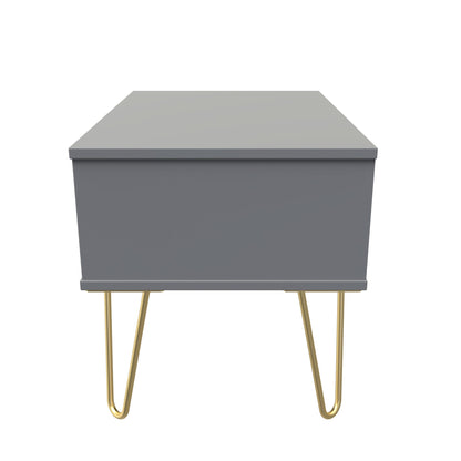 Linear Side Table Grey 1 Drawer 58cm