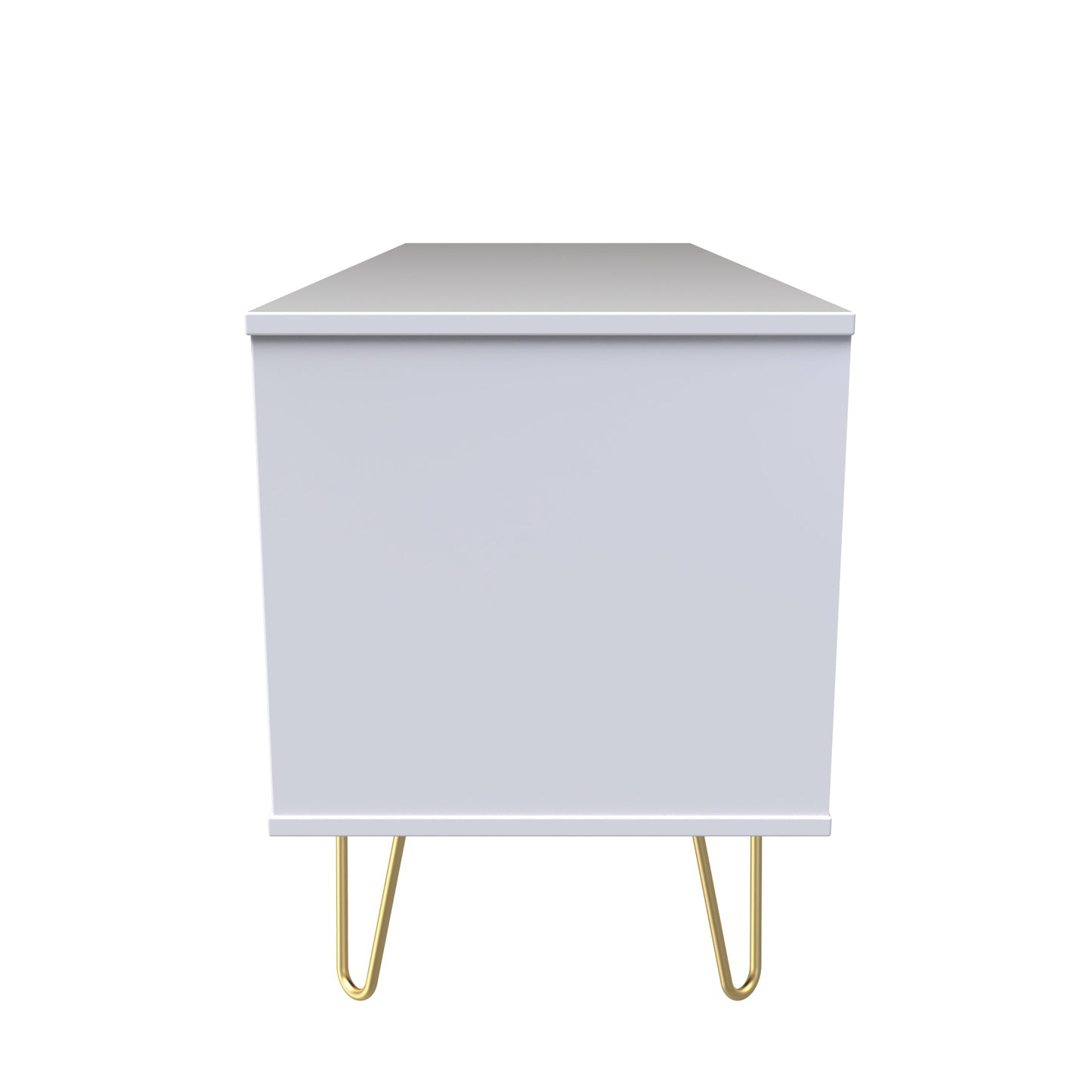 Linear Large Chest of Drawers White 4 Drawers 115cm