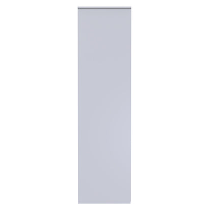 Linear Tall Wardrobe White 2 Doors 2 Drawers 197cm