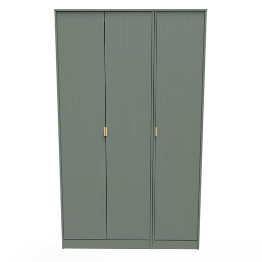 Linear Tall Wardrobe Not Applicable 3 Doors 1 Shelf 198cm