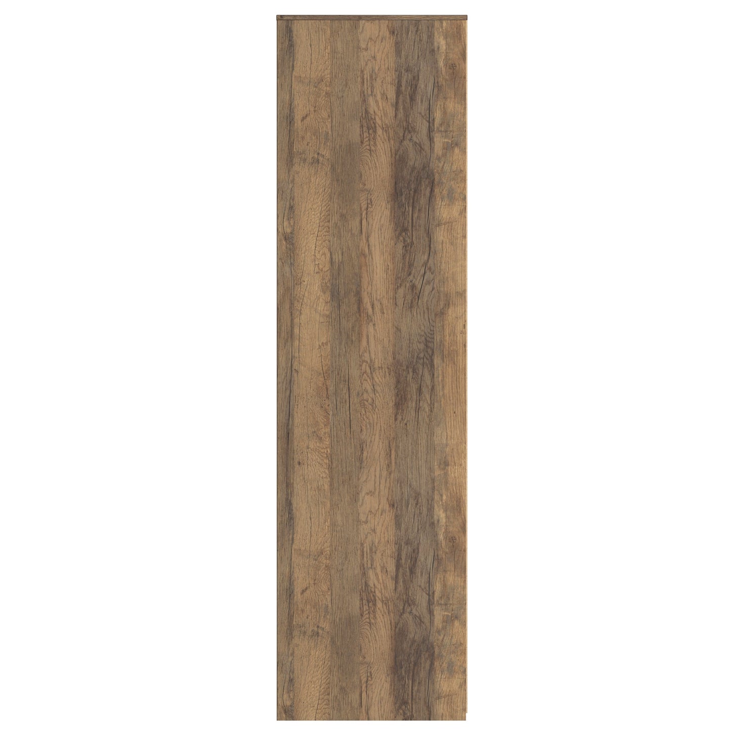 Linear Tall Wardrobe White & Oak 3 Doors 1 Shelf 198cm