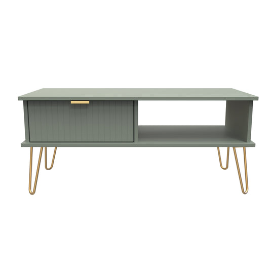 Linear Coffee Table Not Applicable 1 Shelf 1 Drawer 92cm