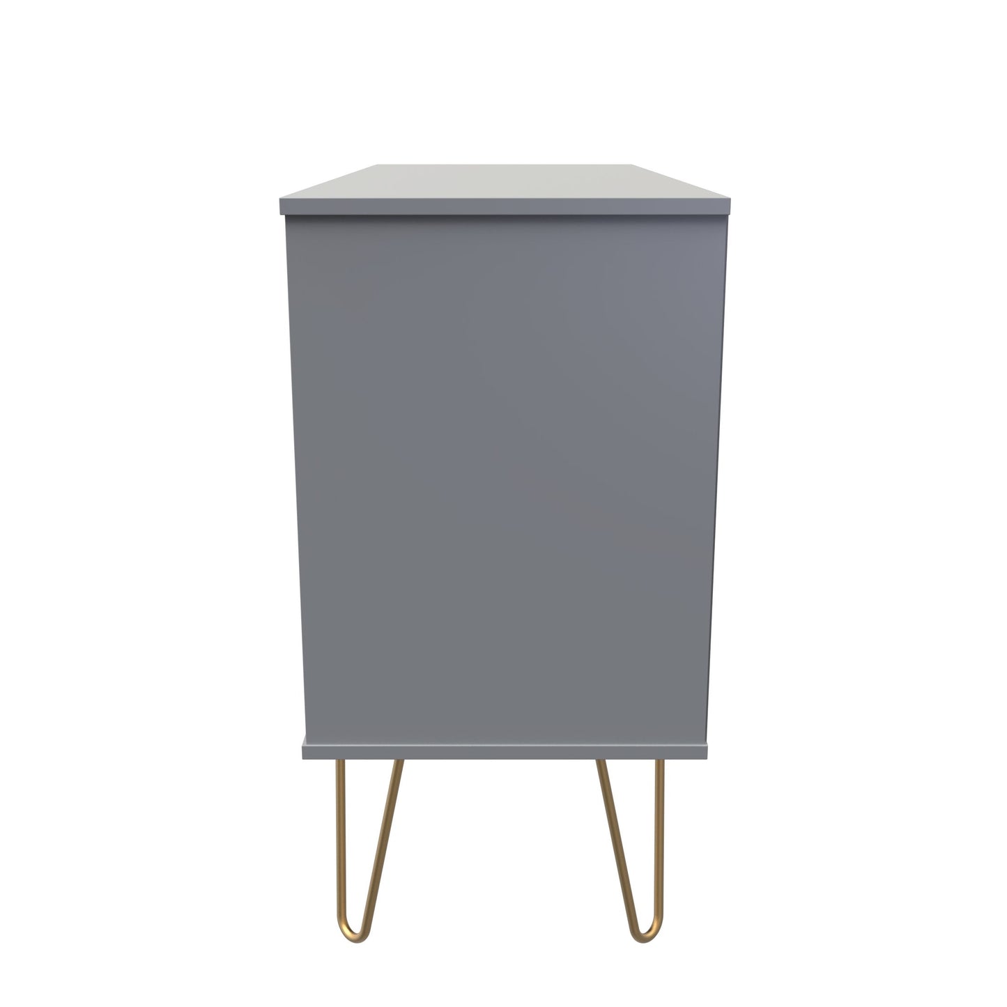 Linear TV Unit Grey 2 Shelves 3 Drawers 97cm