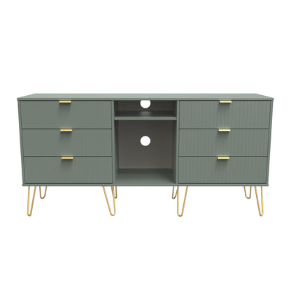 Linear TV Unit Not Applicable 2 Shelves 6 Drawers 152cm