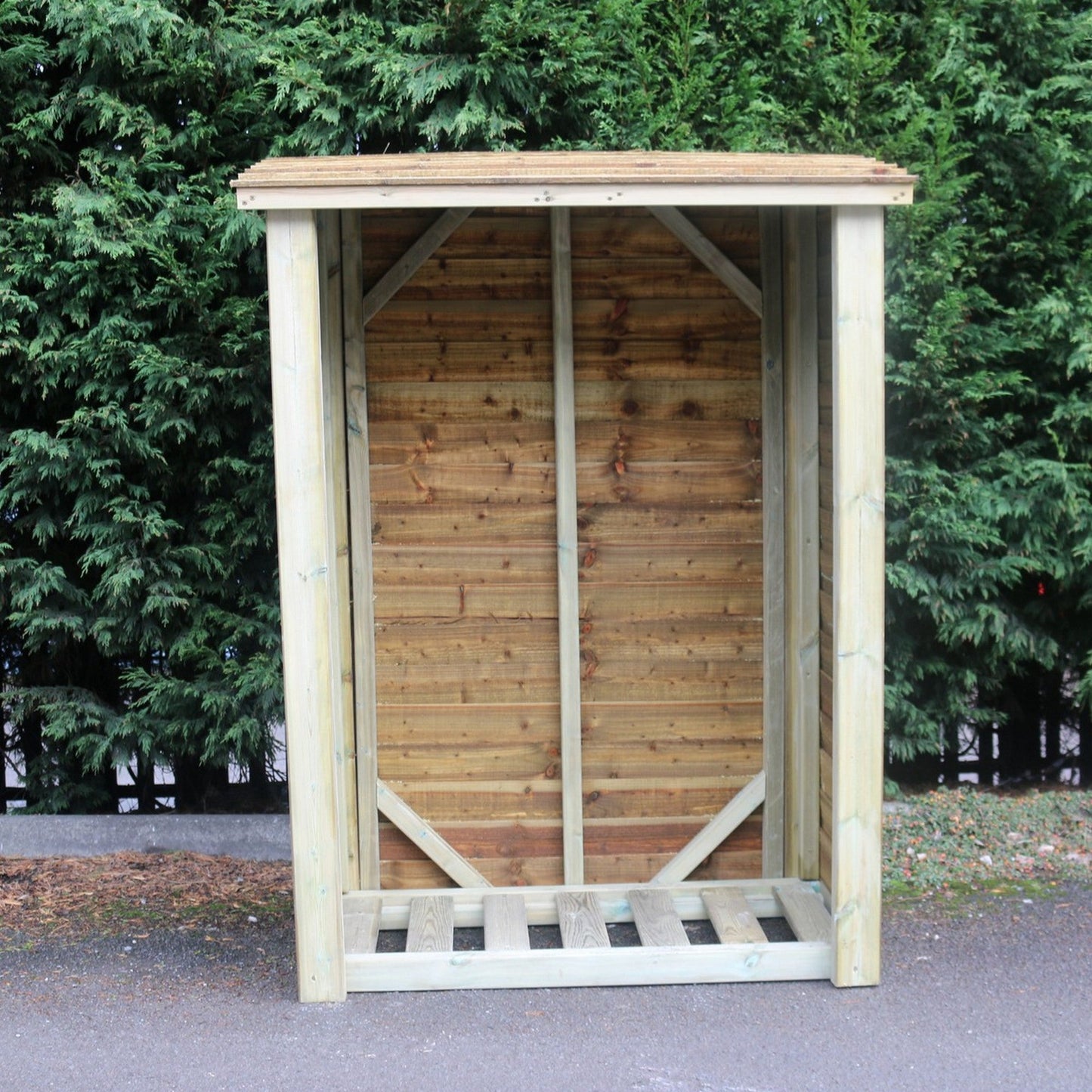 Heavy Duty Garden Log 120cm wide 60cm deep Store by Churnet Valley - LSOP6X4