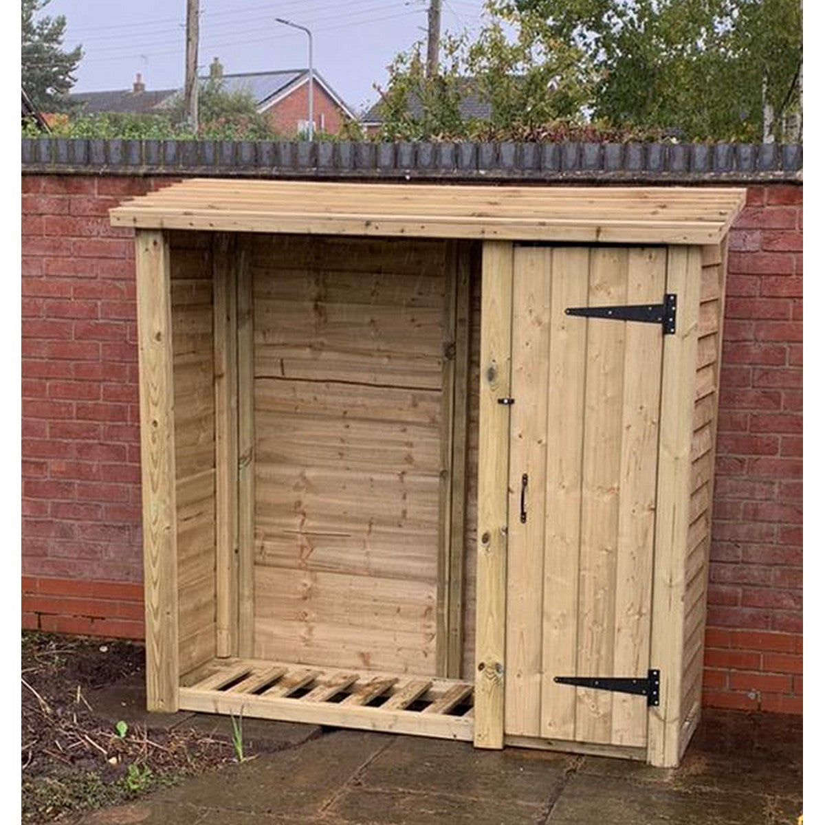 Heavy Duty Garden Log Store 180cm x 60cm deep by Churnet Valley - LS6X6S