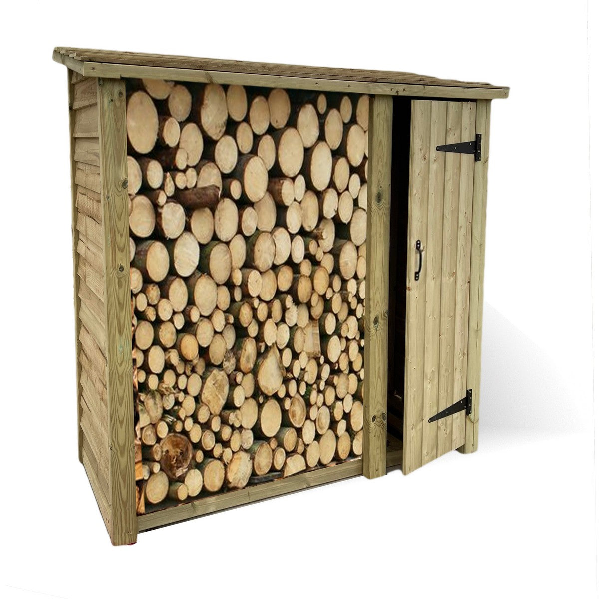 Heavy Duty Garden Log Store 180cm x 60cm deep by Churnet Valley - LS6X6S