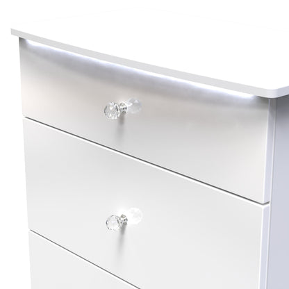 Lumiere Chest of Drawers
with LED lights White 3 Drawers 89cm