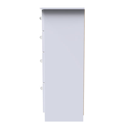 Lumiere Tall Chest of Drawers
with LED lights White 4 Drawers 108cm