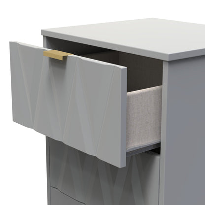 Las Vegas F Bedside Table Grey 2 Drawers 45cm