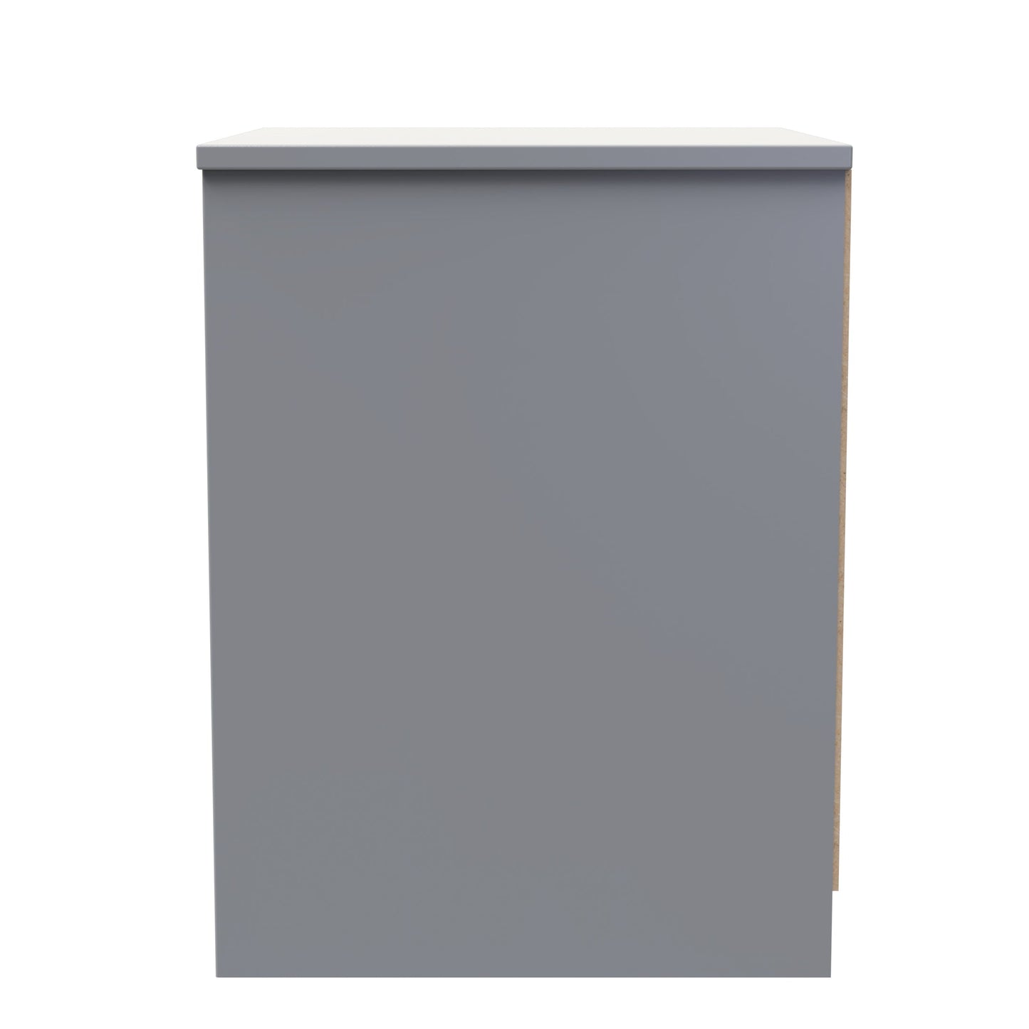 Las Vegas F Bedside Table Grey 2 Drawers 40cm