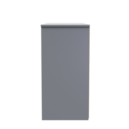 Las Vegas F Large Chest of Drawers Grey 6 Drawers 115cm