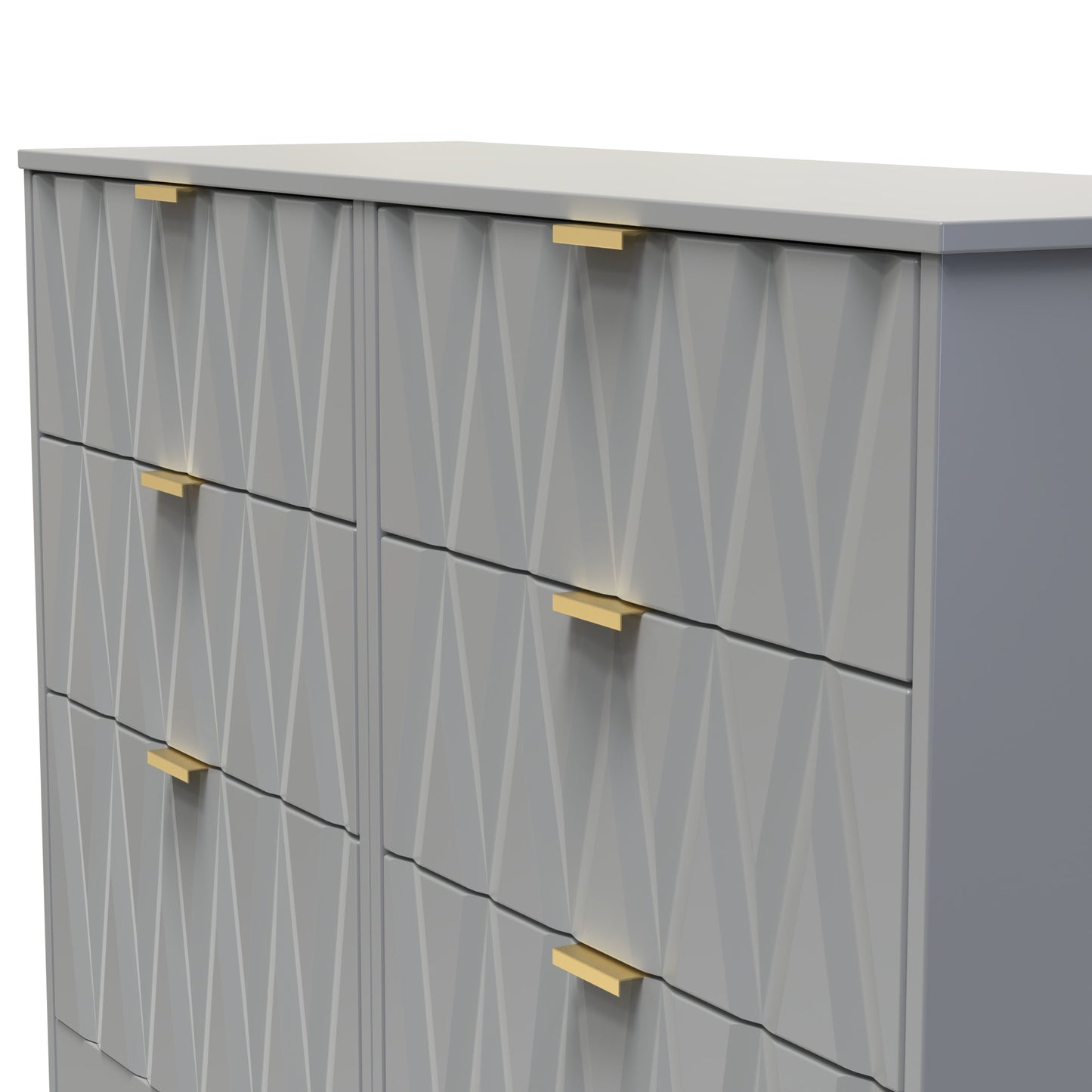 Las Vegas F Large Chest of Drawers Grey 6 Drawers 115cm