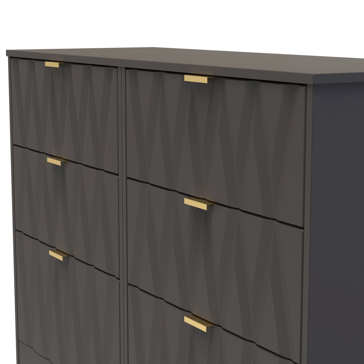 Las Vegas F Large Chest of Drawers Dark Grey 6 Drawers 115cm