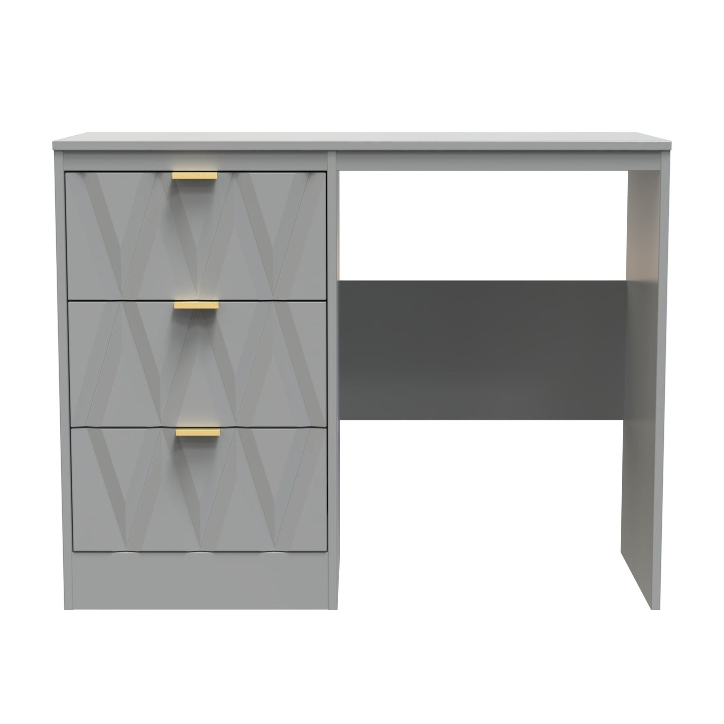 Las Vegas F Desk Grey 3 Drawers 97cm