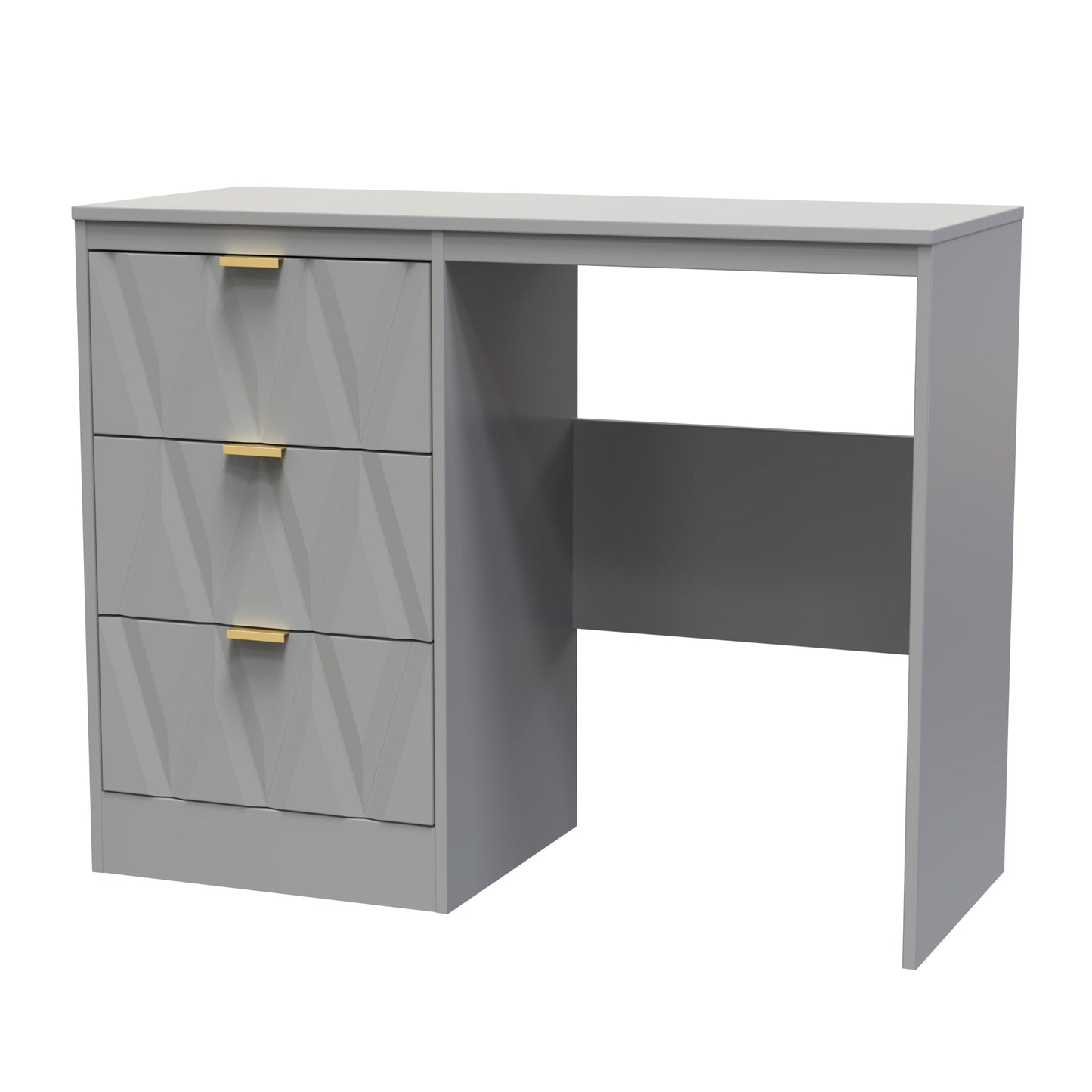 Las Vegas F Desk Grey 3 Drawers 97cm