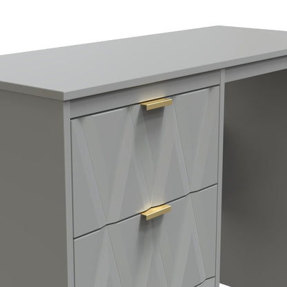 Las Vegas F Desk Grey 3 Drawers 97cm