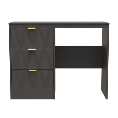 Las Vegas F Desk Dark Grey 3 Drawers 97cm