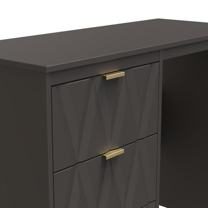 Las Vegas F Desk Dark Grey 3 Drawers 97cm