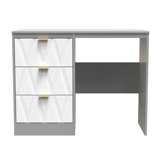 Las Vegas F Desk Grey 3 Drawers 40cm