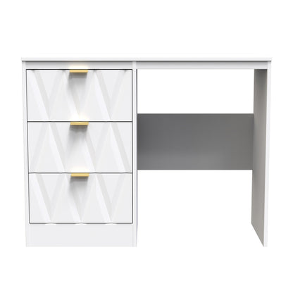 Las Vegas F Desk White 3 Drawers 97cm