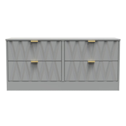 Las Vegas F Large Chest of Drawers Grey 4 Drawers 115cm
