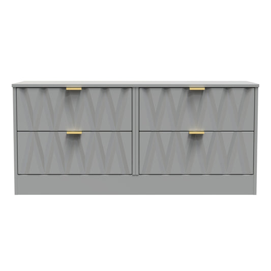 Las Vegas F Large Chest of Drawers Grey 4 Drawers 115cm