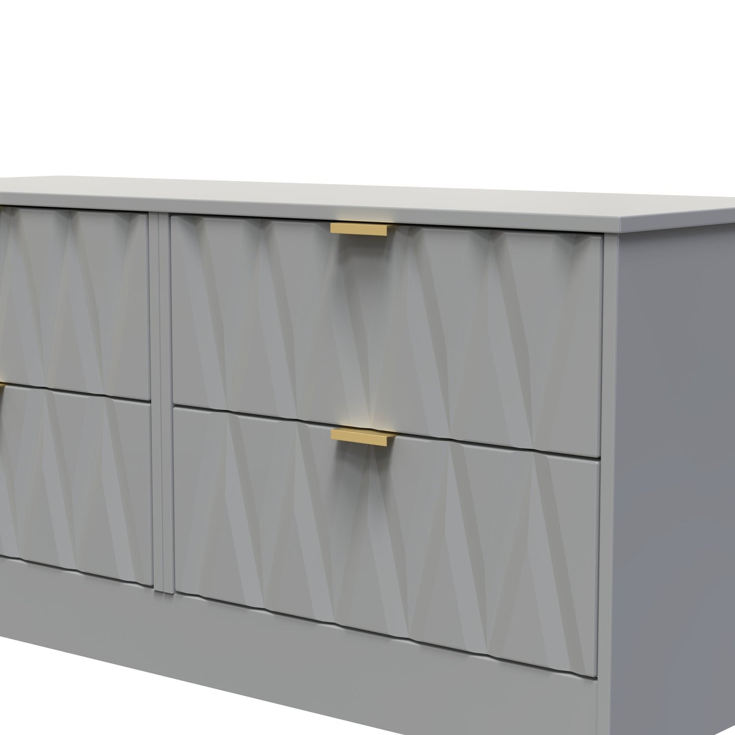 Las Vegas F Large Chest of Drawers Grey 4 Drawers 115cm