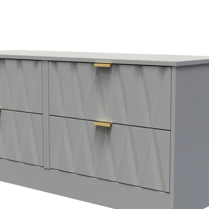 Las Vegas F Large Chest of Drawers Grey 4 Drawers 115cm