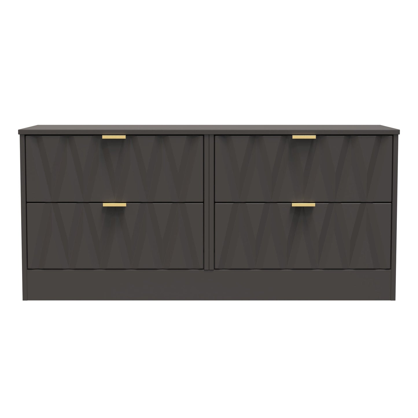 Las Vegas F Large Chest of Drawers Dark Grey 4 Drawers 115cm