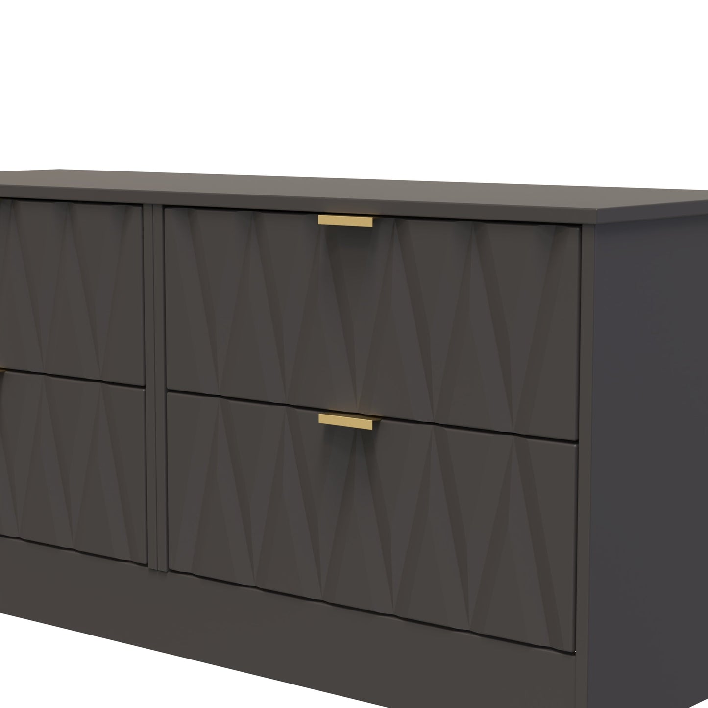 Las Vegas F Large Chest of Drawers Dark Grey 4 Drawers 115cm